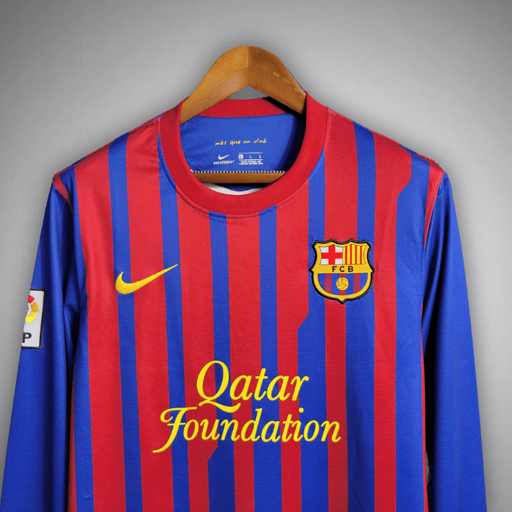 11/12 FC Barcelona Langarm-Heimtrikot