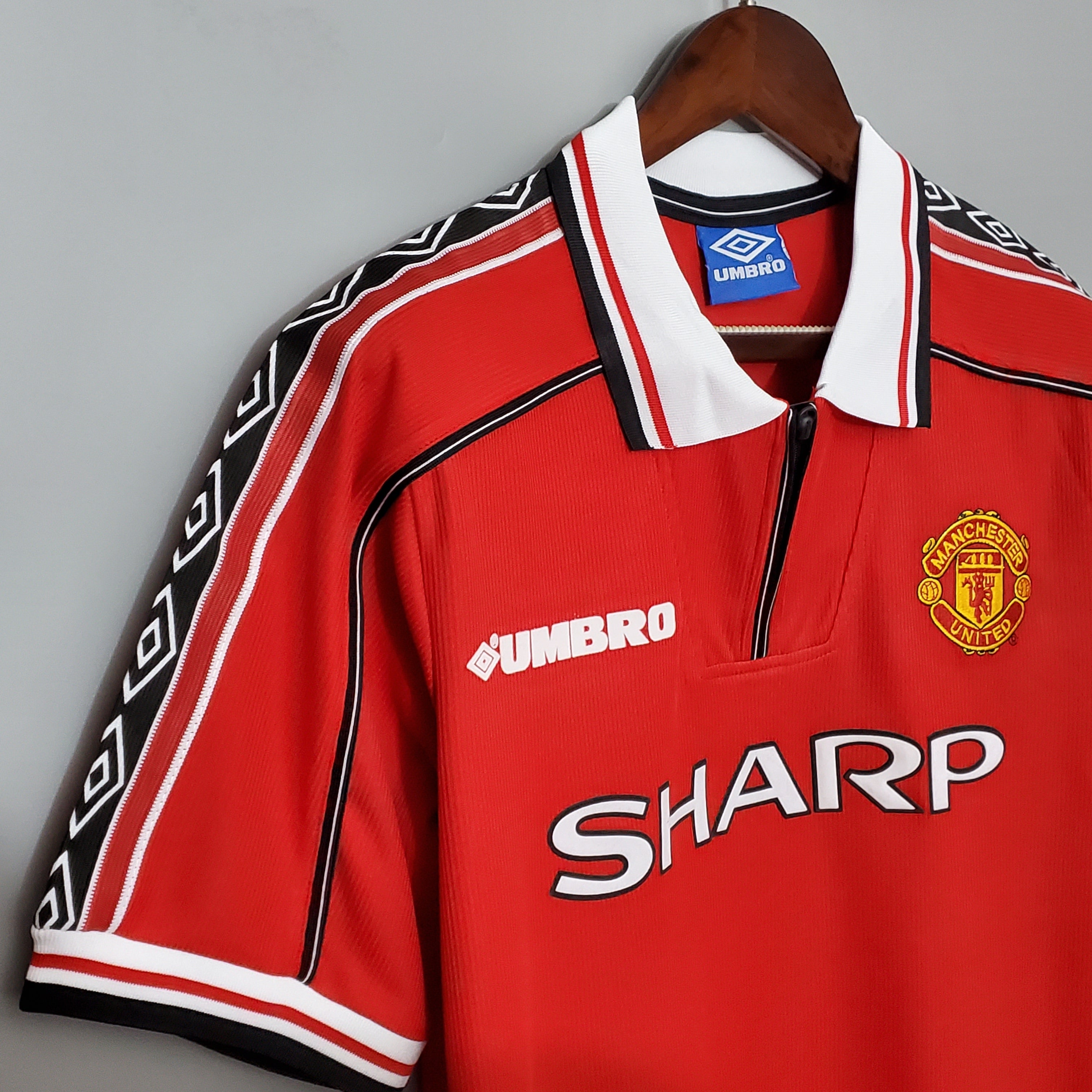 1998–1999 Manchester United Heimtrikot im Retro-Stil