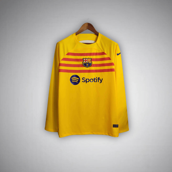 2023/2024 FC Barcelona Langarm-Auswärtstrikot
