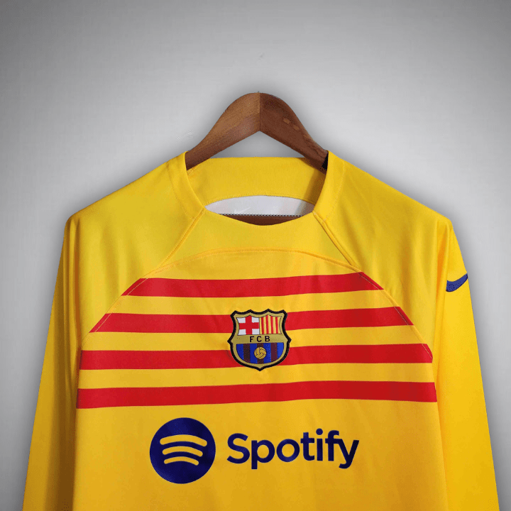 2023/2024 FC Barcelona Langarm-Auswärtstrikot