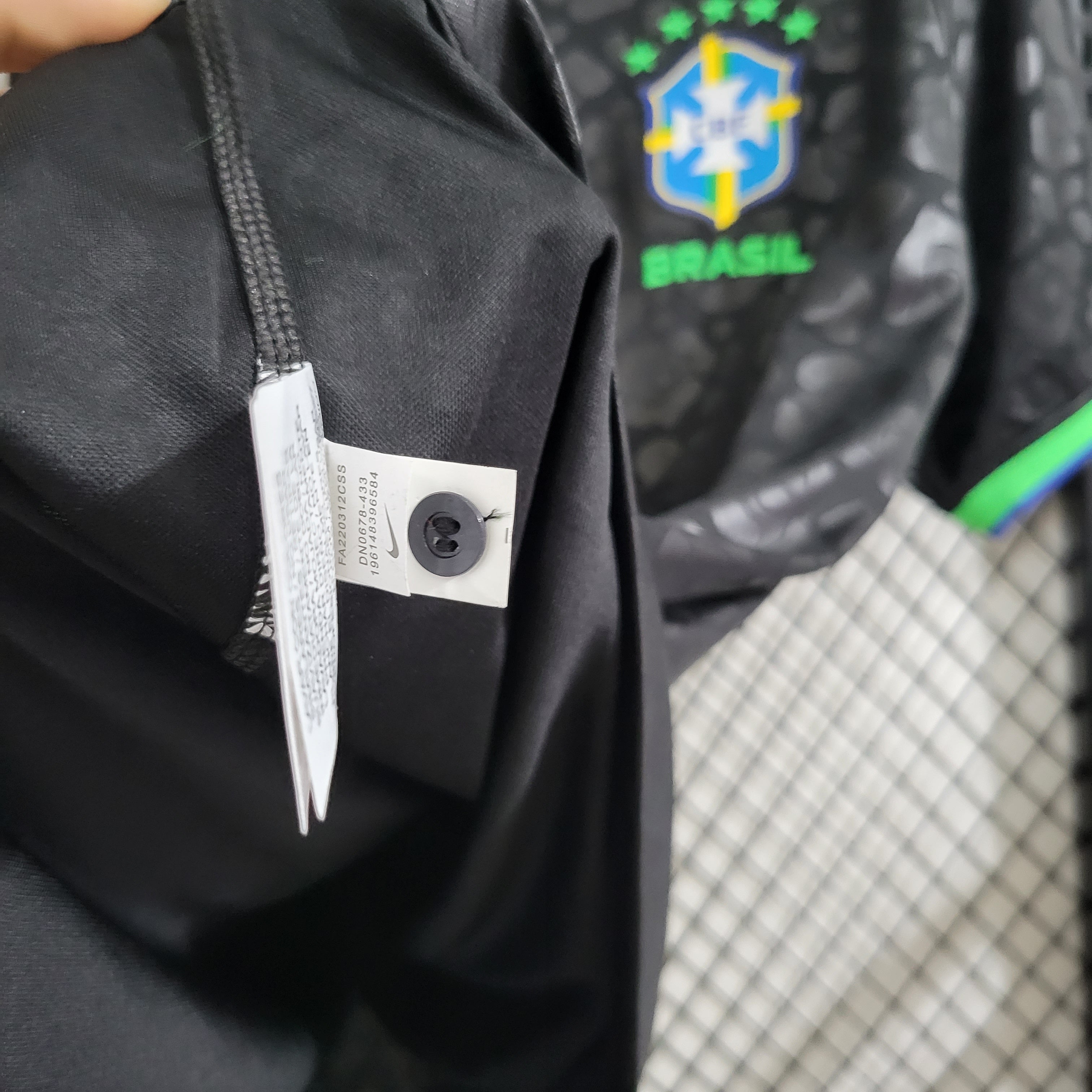 Brasilien Schwarzes Trikot Leopardenmuster 2024