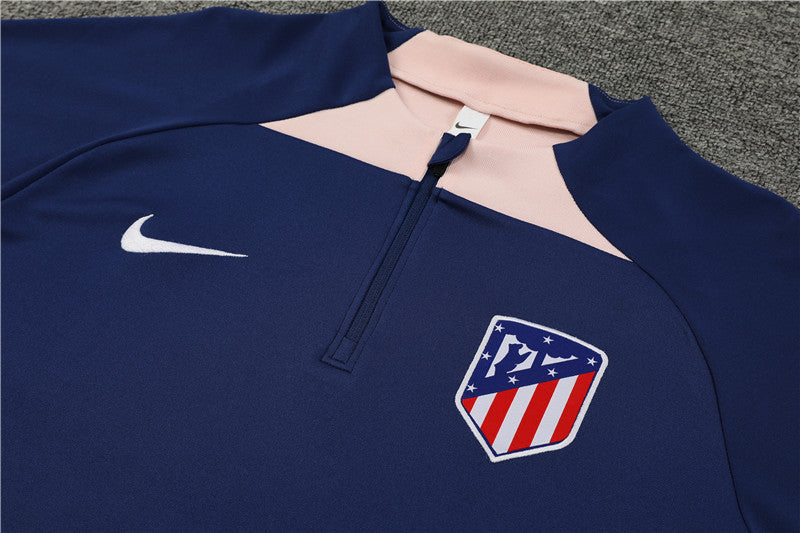 Survêtement Atlético Madrid 23-24 bleu roi (demi-zip)