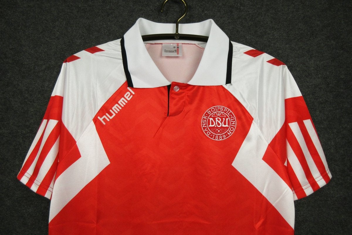 1992 Dänemark Retro-Heimtrikot
