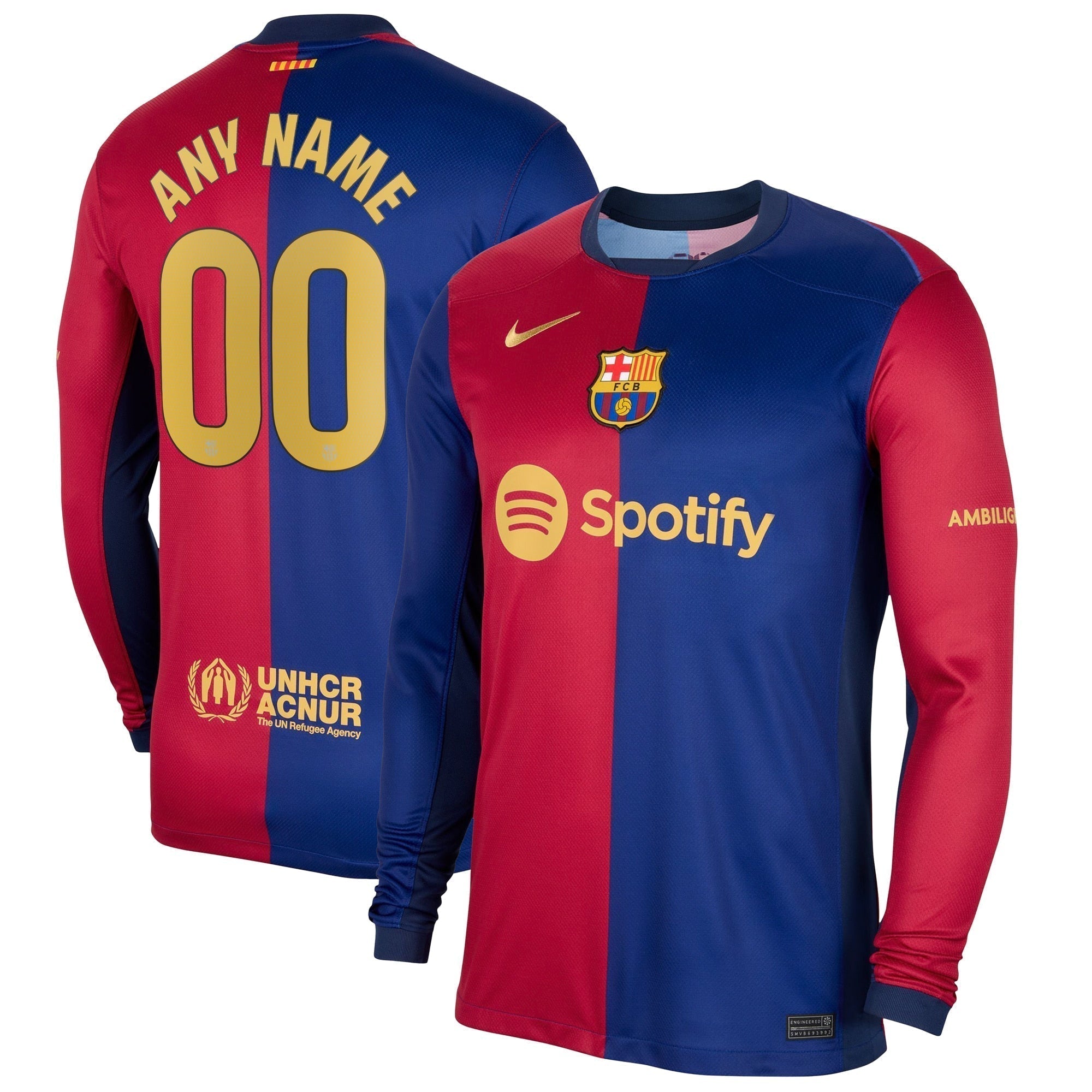 Maillot Domicile Manches Longues Barcelone 2024/25