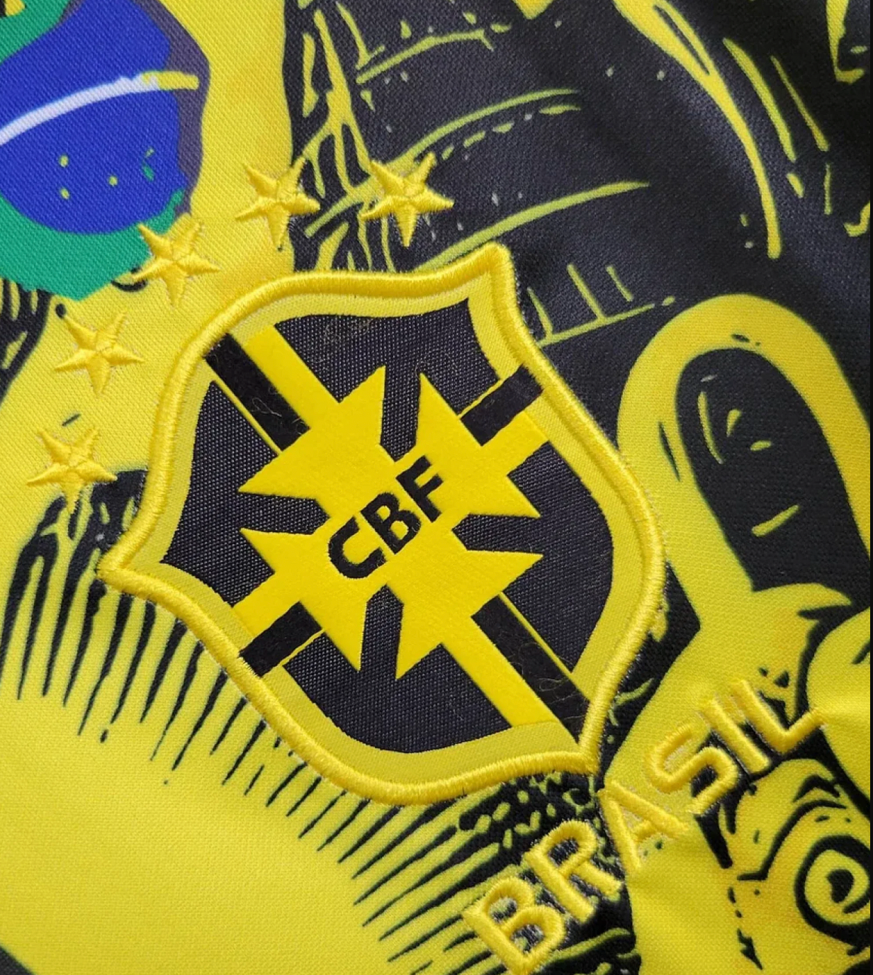 Maillot jaune édition spéciale Brésil Jesus x Corteiz