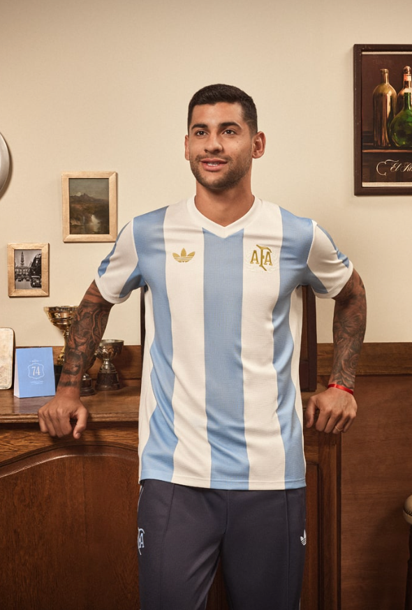Maillot Argentine 2025, kit 50e anniversaire
