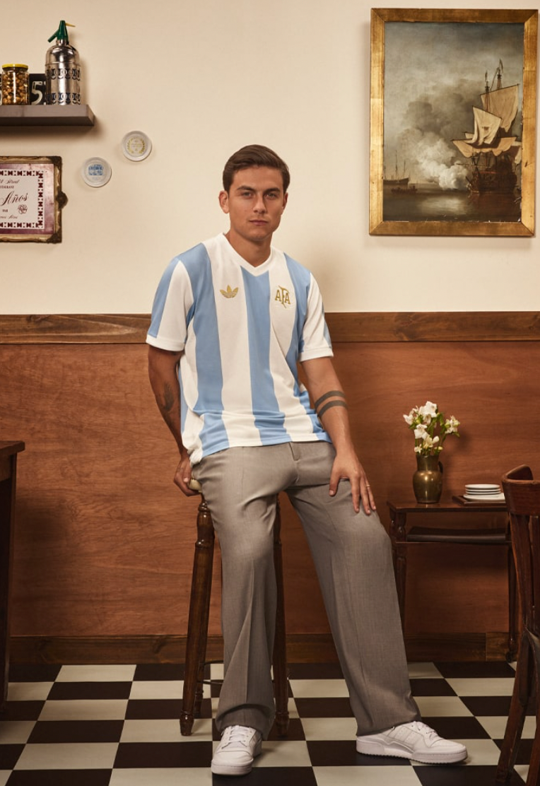 Maillot Argentine 2025, kit 50e anniversaire