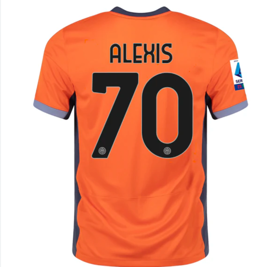 Orangefarbenes drittes Trikot von Inter Mailand