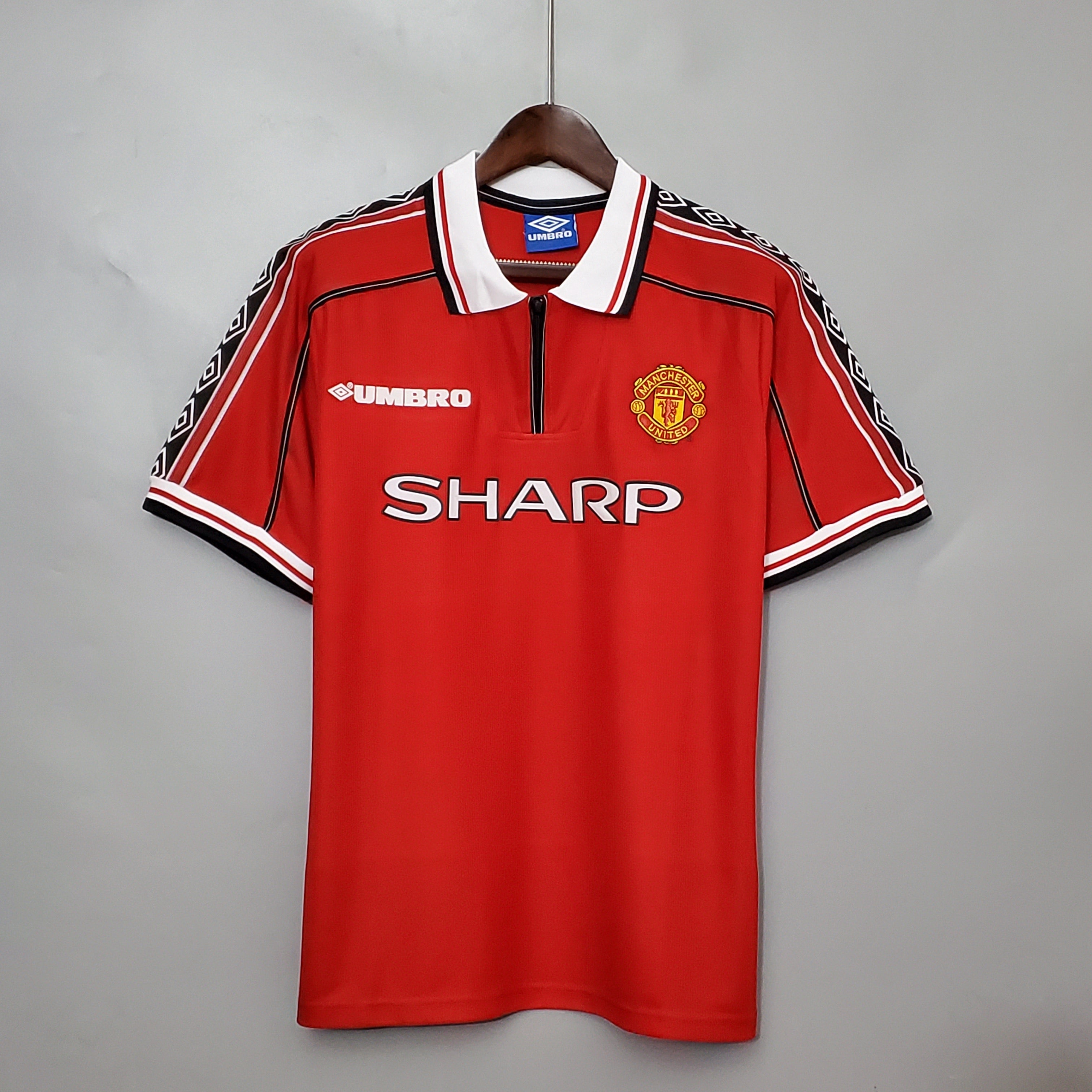 1998–1999 Manchester United Heimtrikot im Retro-Stil