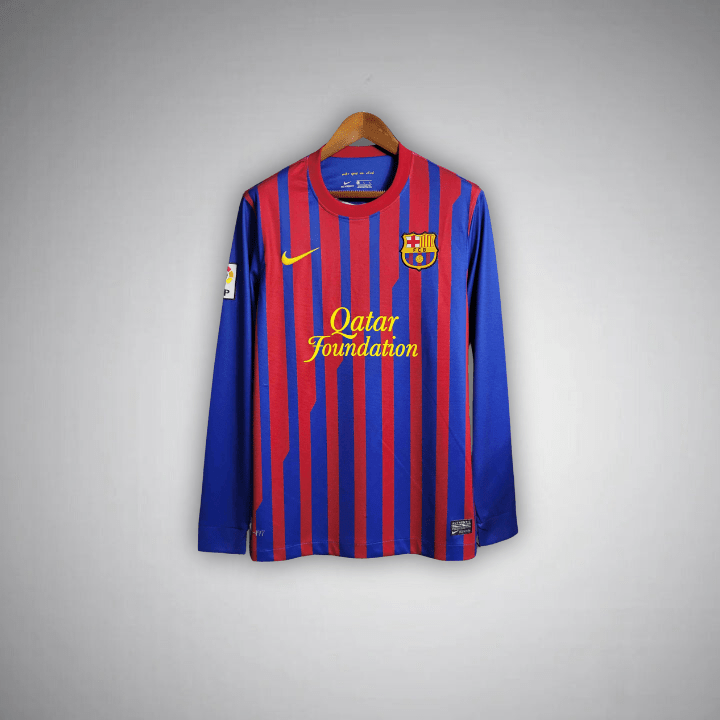 11/12 FC Barcelona Langarm-Heimtrikot