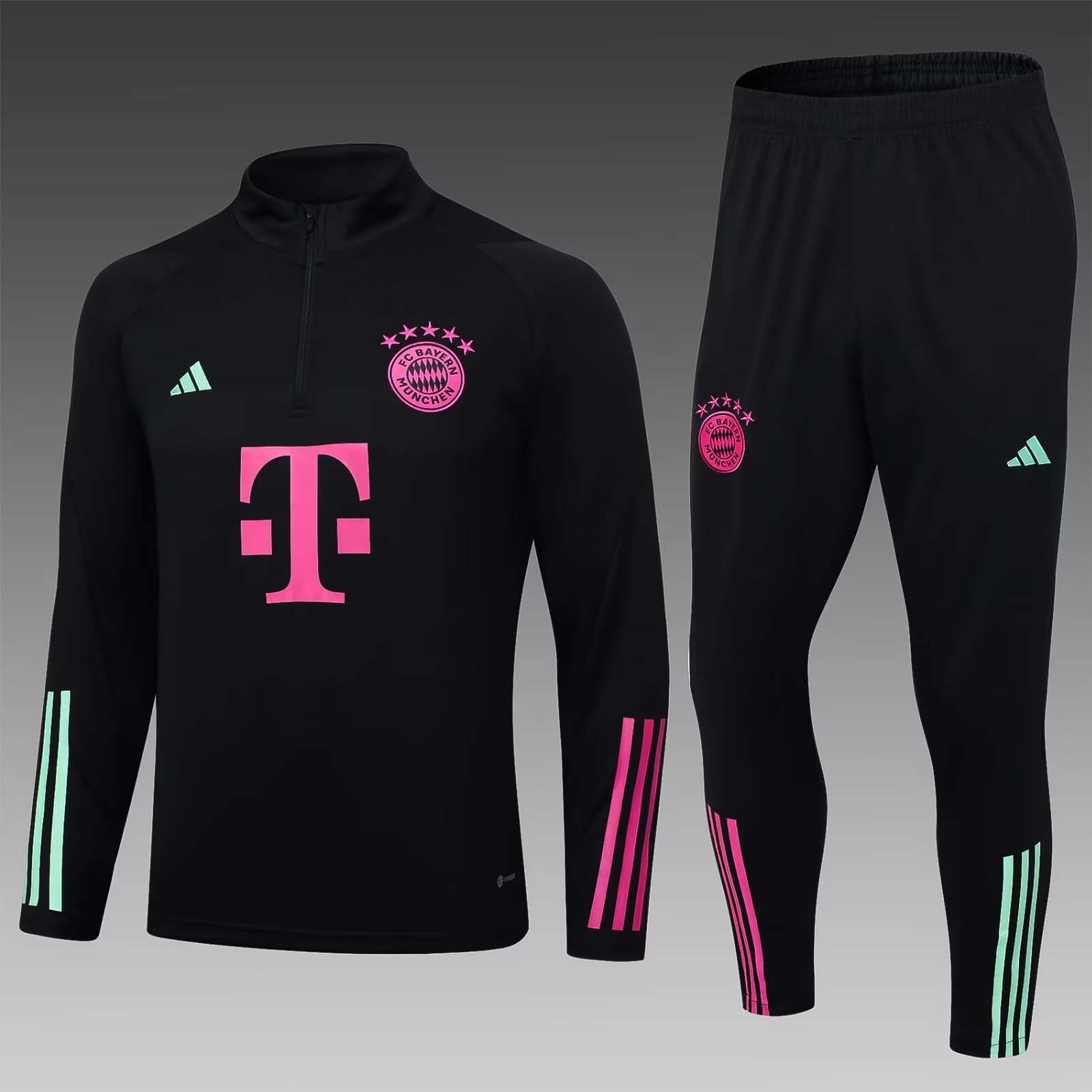 Bayern München 23-24 Schwarzer Trainingsanzug