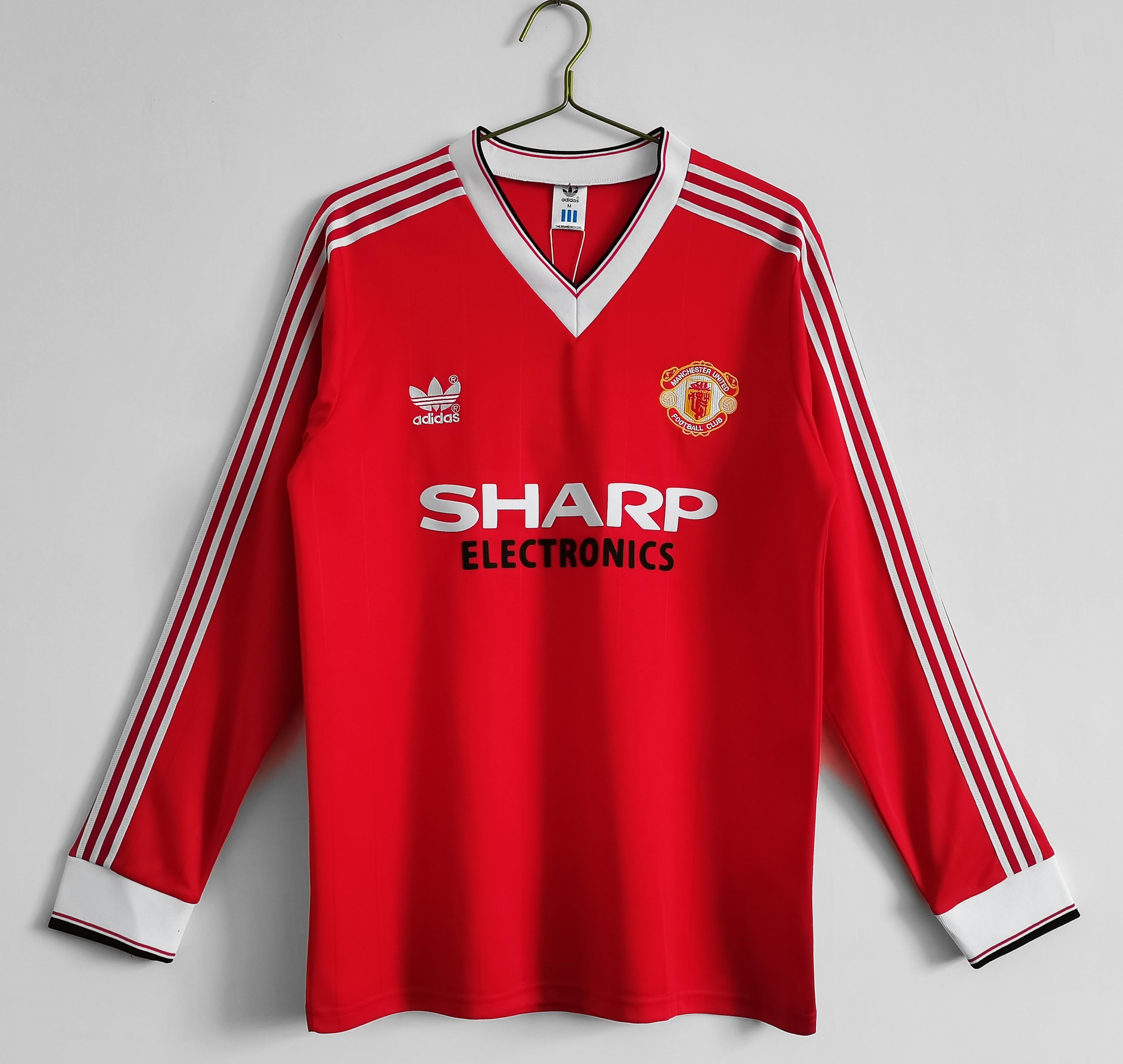 Maillot domicile à manches longues de Manchester United 1986-1987
