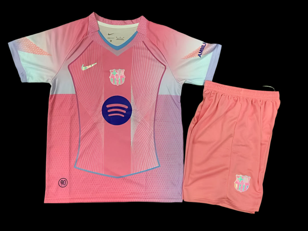 FC Barcelona 2025–26 Pink Kids Jersey