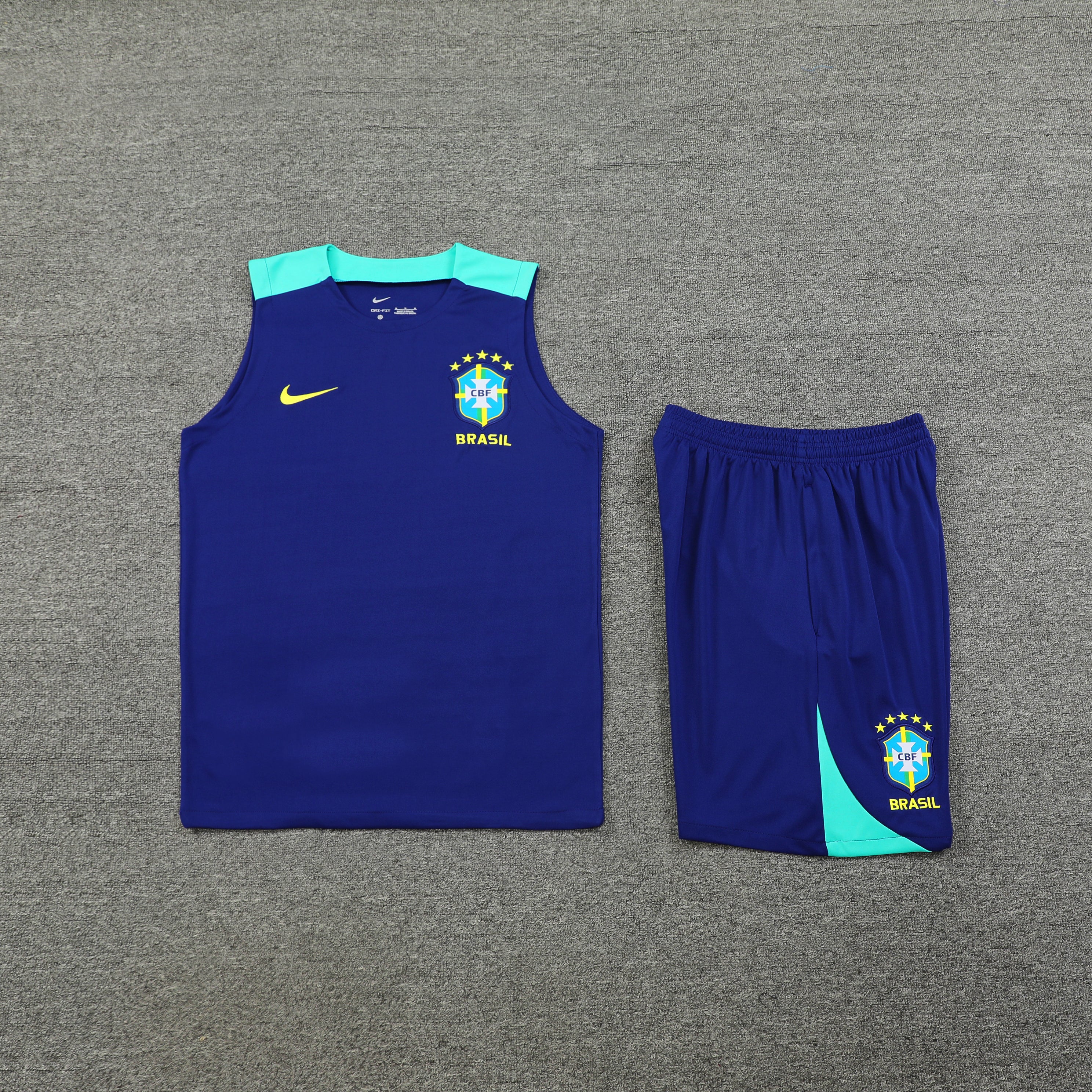 Brasilien Dunkelblaues Trainingsset 2024/25