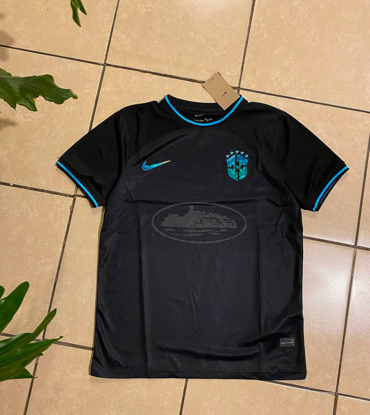 Maillot Brésil x Corteiz Édition Noire Limitée