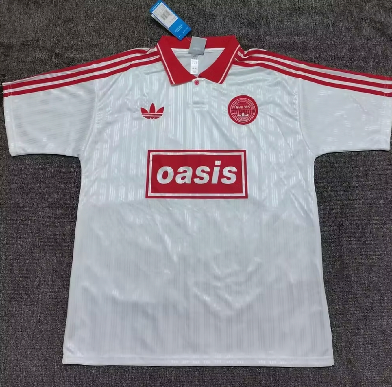 Oasis x Adidas Jersey White and red