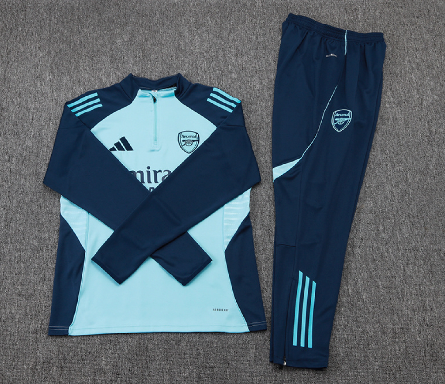 Arsenal 2025/2026 Light Blue Half-Zip Tracksuit
