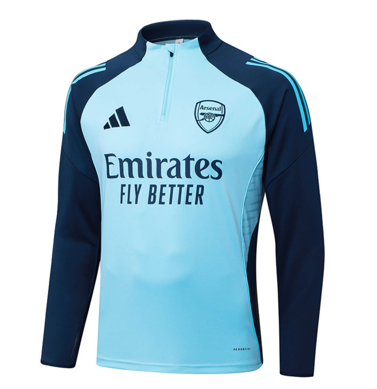 Arsenal 2025/2026 Light Blue Half-Zip Tracksuit