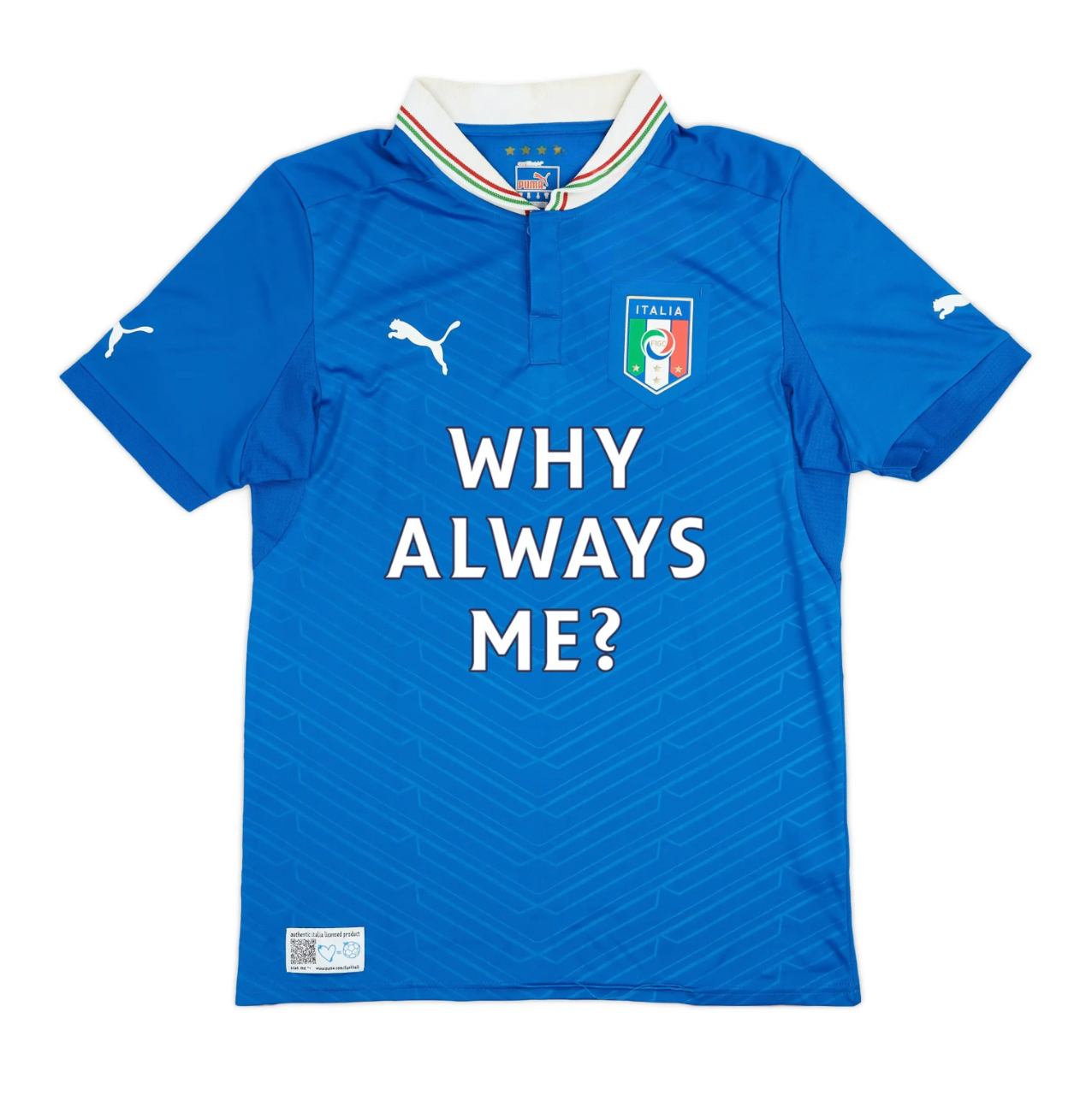 Italy Balotelli Why Always Me Jersey