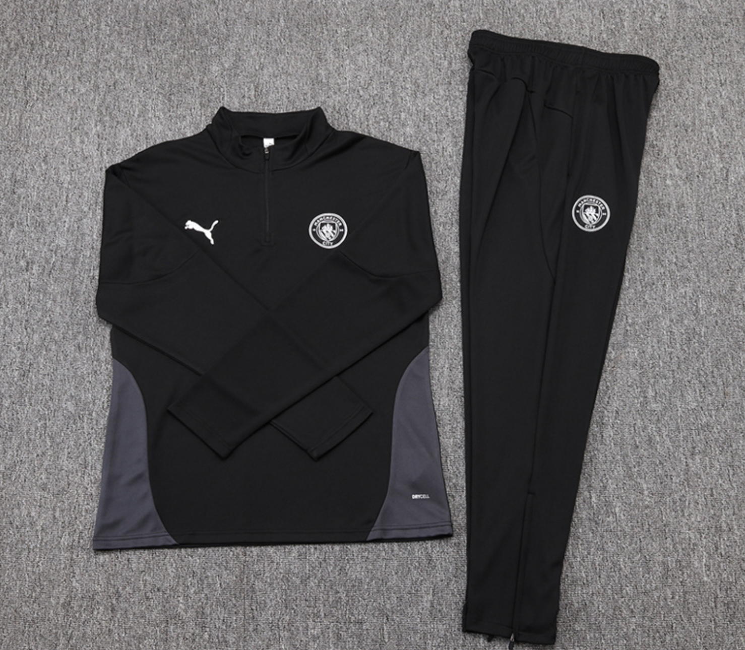 Manchester City 2025/2026 All Black Tracksuit