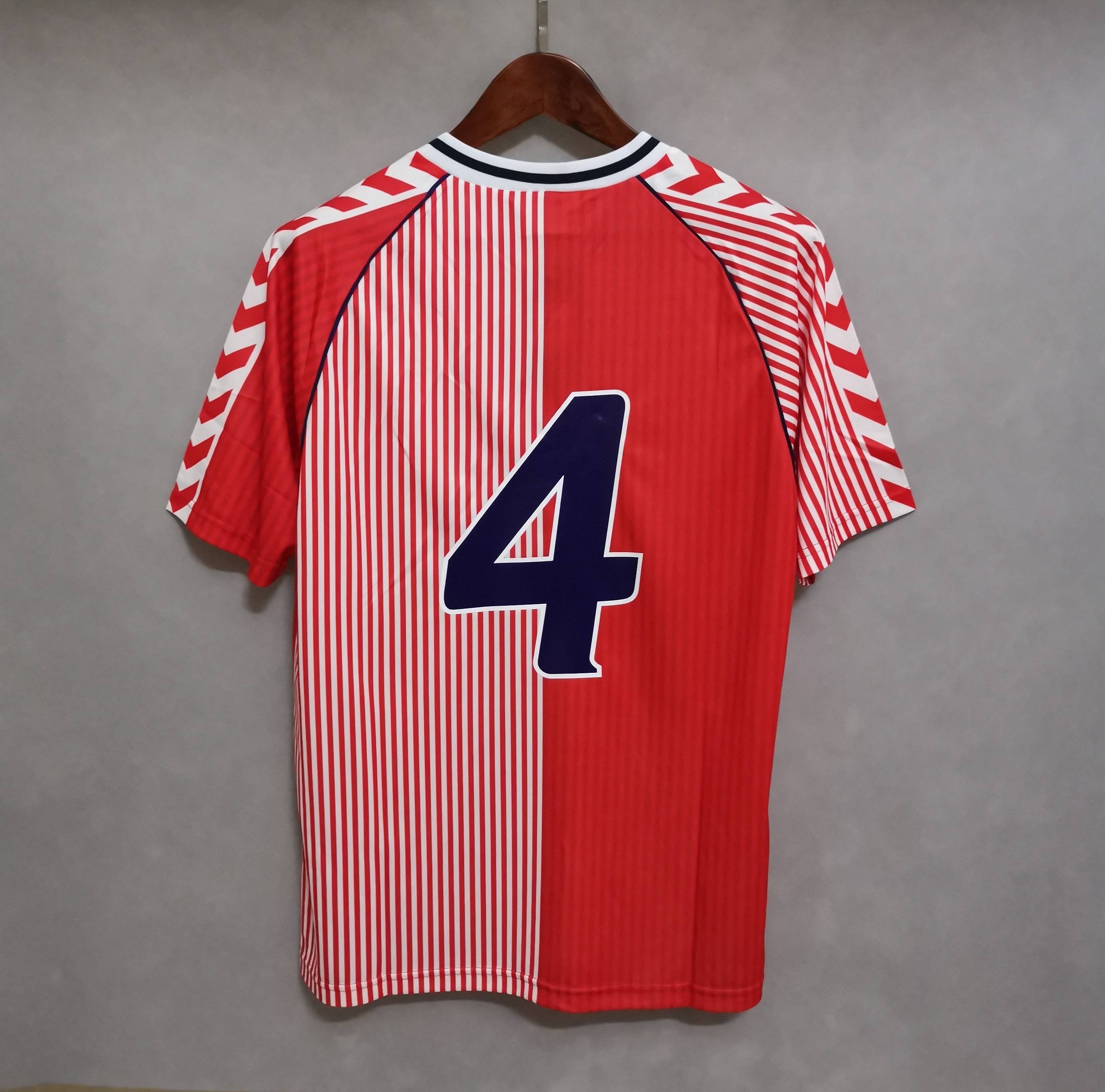 1986 Dänemark Retro-Heimtrikot