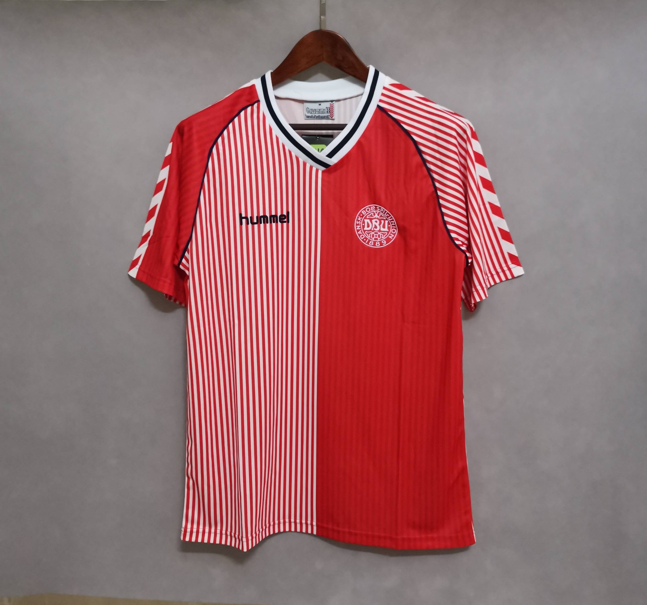 1986 Dänemark Retro-Heimtrikot